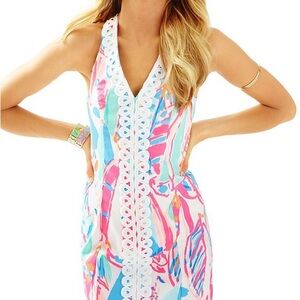 EUC Lilly Pulitzer Lynn Shift in “Multi Out to Sea” size 14